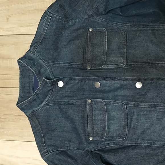 Additions By Chico's Size 1 (8-10) Denim Jacket - Picture 2 of 12
